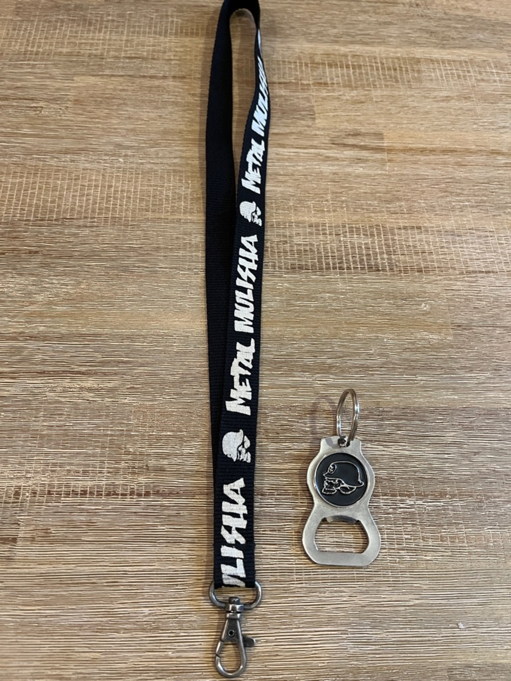 Metal Mulisha Lanyard & Bottle Opener Keychain